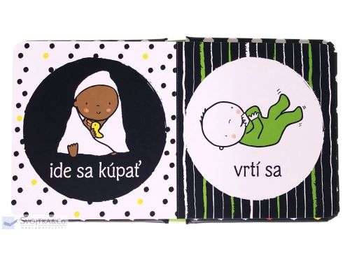 Prvá čiernobiela knižka pre bábätko Bábätká