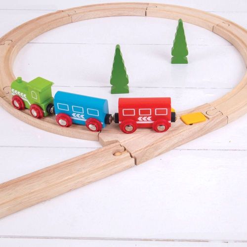 Bigjigs Rail Prehadzovateľná výhybka 2 ks