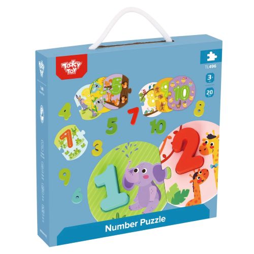 Tooky Toy Puzzle Priraď čísla