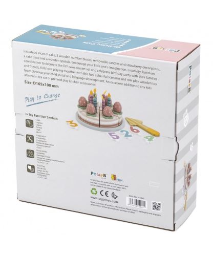 Viga Drevená narodeninová torta
