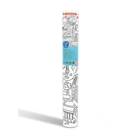 Tookyland Maxi maľovanka v rolke 6 m Mestá sveta