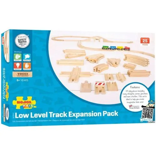 Bigjigs Rail Drevené koľaje set 25 ks