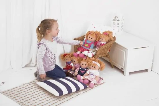 Bigjigs Toys Látková bábika Poppy 28 cm