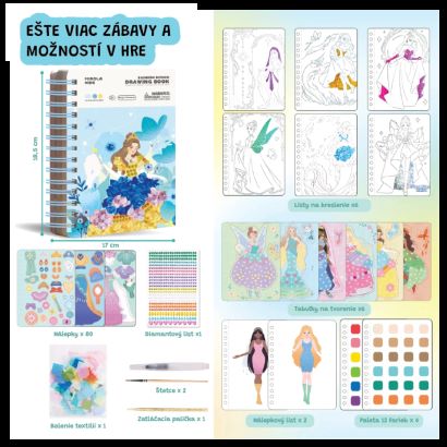 Jar Melo Fashion kreatívna kniha Magic Princesses