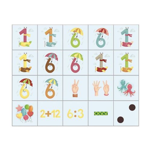 Dino Drevené kocky Čísla 20 ks