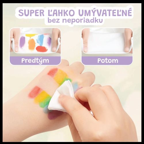 Jar Melo Kreatívna kniha Maľovanie prstami so šablónami