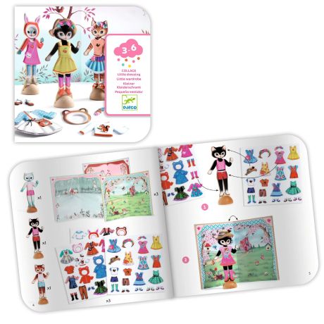 Djeco Koláž: Obliekanie 3 mačiek