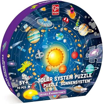 Hape Puzzle Slnečná sústava LED