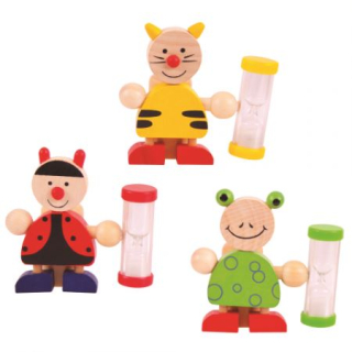 Bigjigs Toys Stojan na zubnú kefku s presýpacími hodinami 1 ks