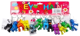 Wiky Prívesok na kľúče Zvieratko drevené 1 ks