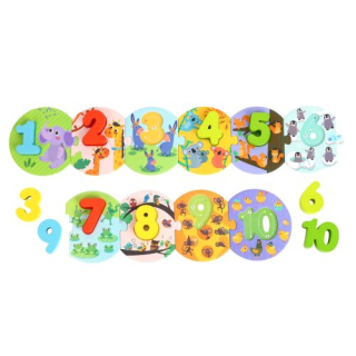 Tooky Toy Puzzle Priraď čísla