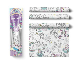 Pexi Maľovacie obrusy Jednorožce 3 ks