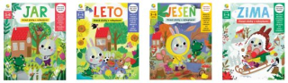 Koliesko Sada zošitov JAR, LETO, JESEŇ, ZIMA – hravé úlohy s nálepkami