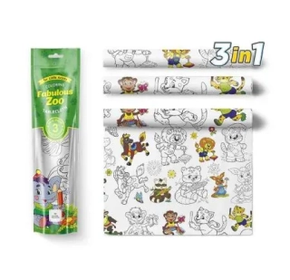 Pexi Maľovacie obrusy ZOO 3 ks