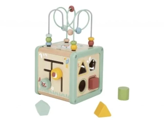 Tooky Toy Kocka s aktivitami Lúka Pastel