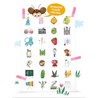 TROCHA INAK Edukačný plagát Abeceda
