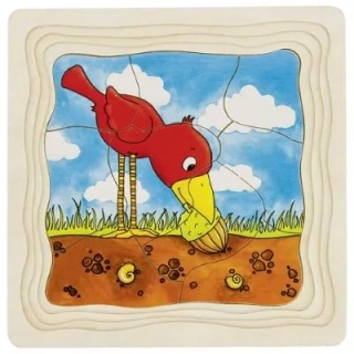 Goki Drevené vrstvové puzzle Ako rastie strom