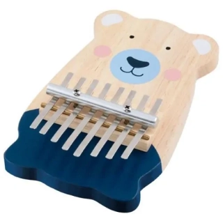 Goki Drevené palcové piano Kalimba macko