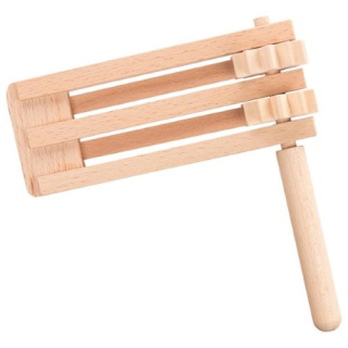 Goki Drevený rapkáč dvojitý 16 cm