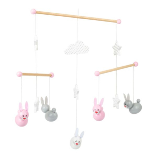 Small Foot Kolotoč nad postieľku Zajačikovia