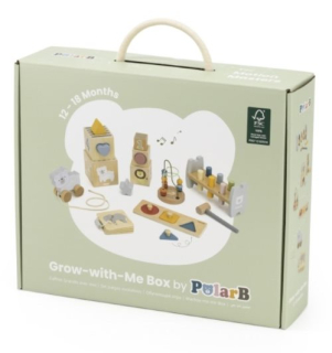 Viga Drevené aktivity v kufríku 12-18 mesiacov PolarB