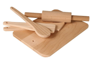 Detské drevené kuchynské pomôcky 5 ks