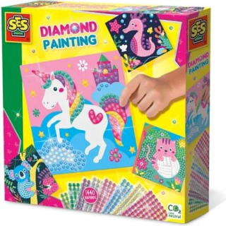 SES Zdobenie trblietavými kamienkami Veselé zvieratká