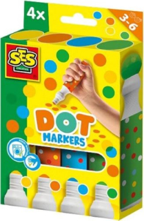 SES Bodkovacie fixy XXL - 4 farby