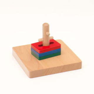 Montessori Farebné obdĺžniky - nasaď a toč