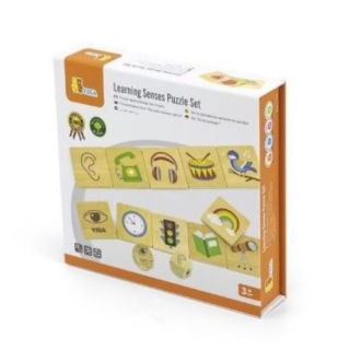 Viga Drevené puzzle Zmysly
